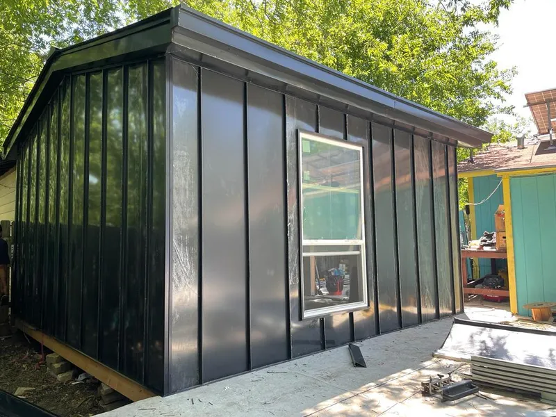 Black standing seam metal wall panels for Metal Roof Installation in Marlboro